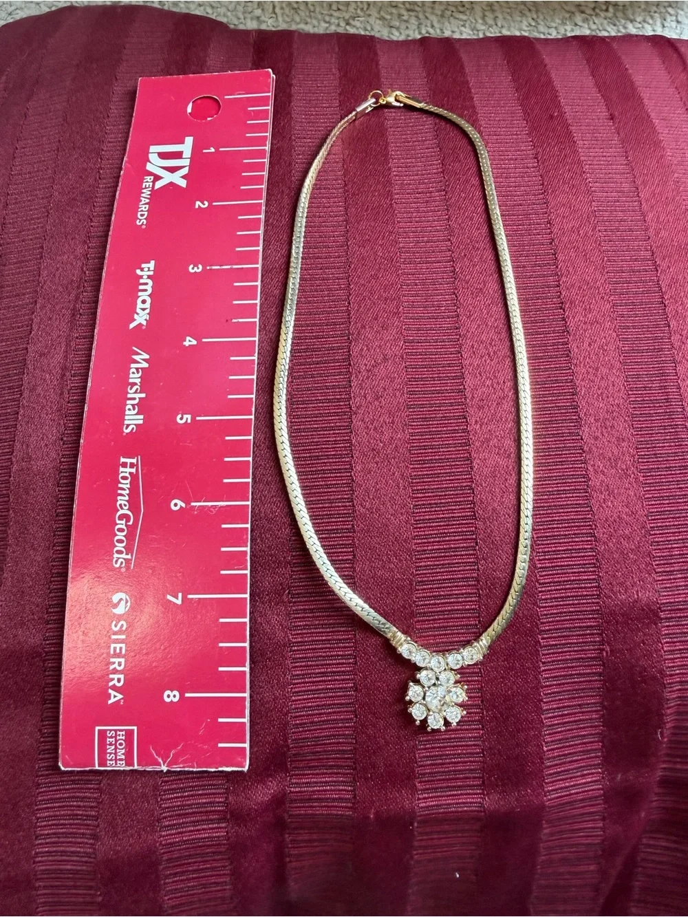 Vintage Gold and White Crystal Necklace & Earrings Set